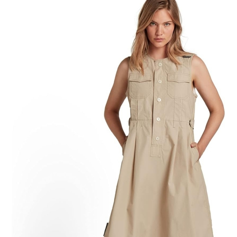 Cool G-Star midi sleeveless dress